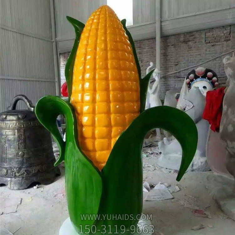 農場(chǎng)玻璃鋼仿真農作物玉米雕塑
