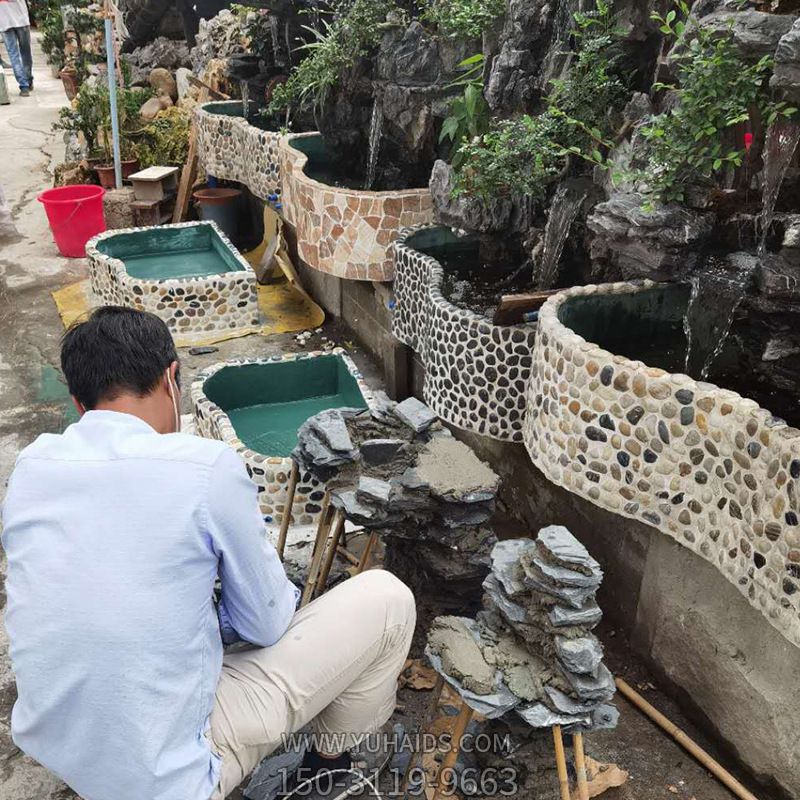 真石假山流水庭院人造假山室內外景觀(guān)設計造景雕塑
