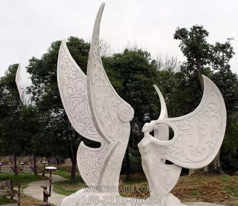 廣場(chǎng)漢白玉石雕浮雕創(chuàng  )意梁山伯與祝英臺雕塑