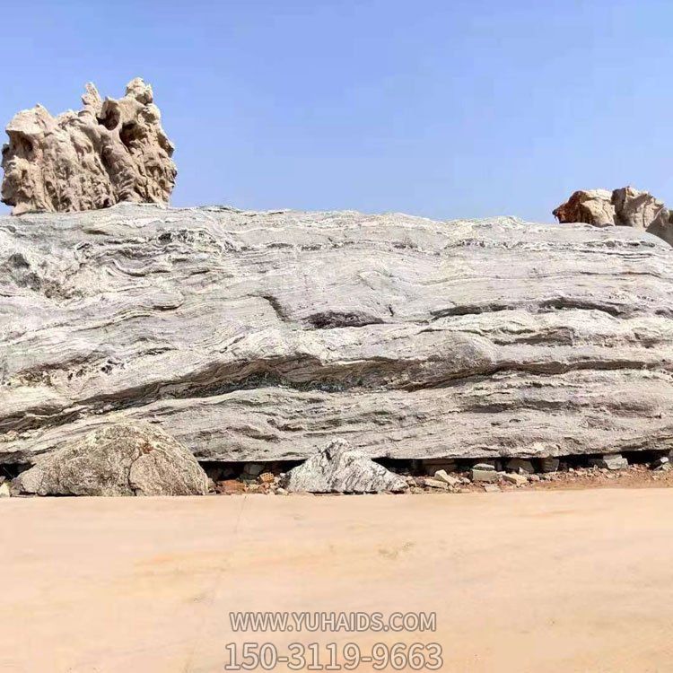 小區戶(hù)外黃蠟石假山石造景擺件雕塑