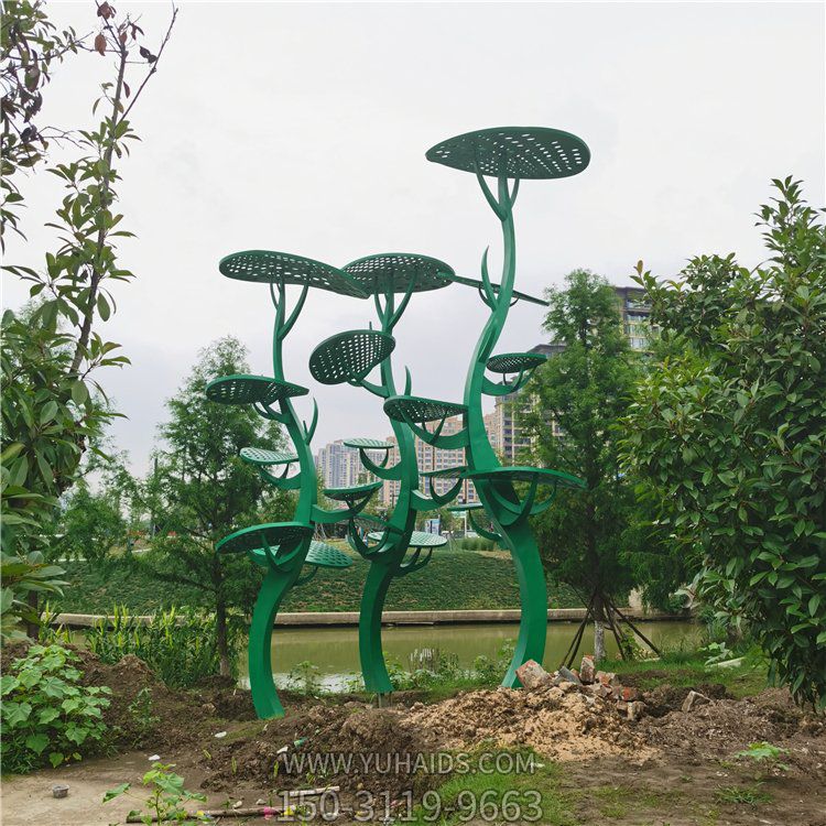 公園戶(hù)外不銹鋼抽象創(chuàng  )意樹(shù)雕塑
