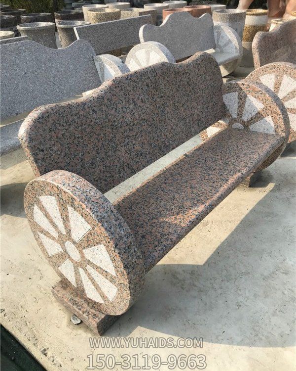 花崗巖雕刻長(cháng)石凳公園庭院擺件雕塑