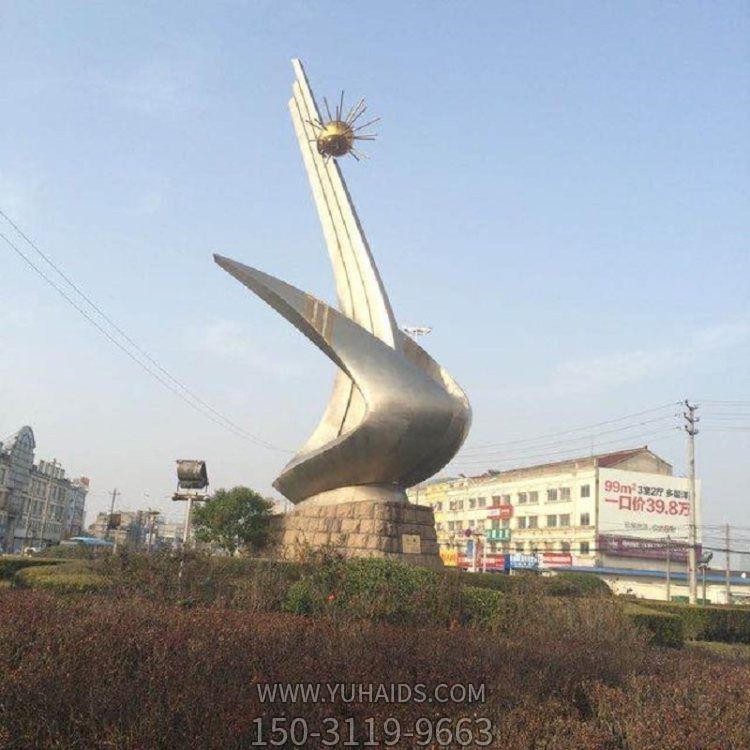 戶(hù)外廣場(chǎng)大型不銹鋼鏡面園林景觀(guān)擺件雕塑