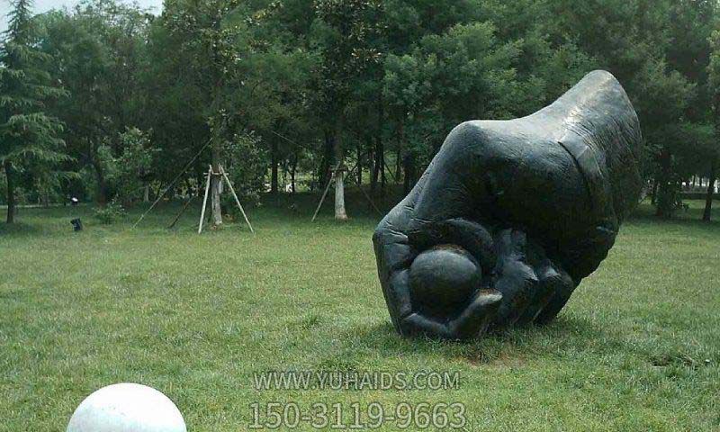 彈珠游戲公園景觀(guān)銅雕彈雕塑