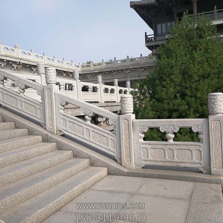 景區戶(hù)外大理石石雕樓梯護欄扶手雕塑