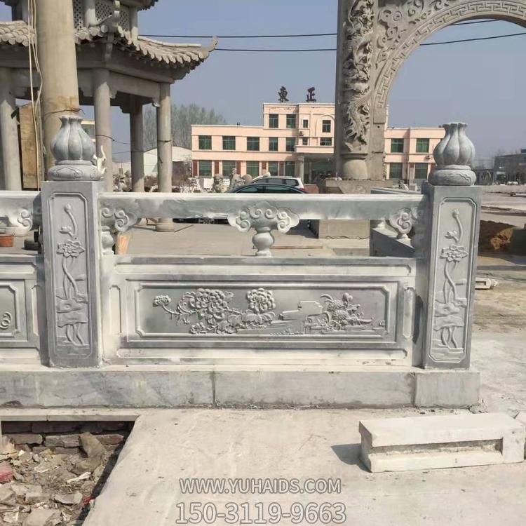 戶(hù)外景區大理石石雕浮雕圍欄雕塑
