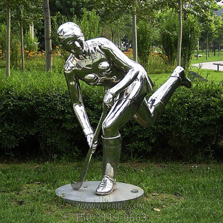 學(xué)校公園不銹鋼 鏡面抽象運動(dòng)主題人物雕塑
