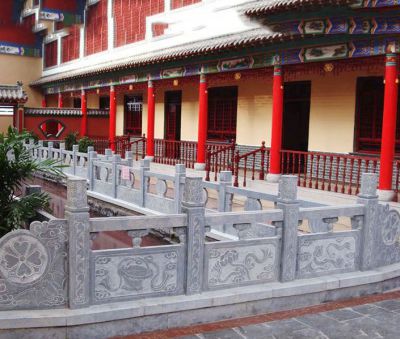 景區寺院陽(yáng)臺大理石欄桿扶手雕塑