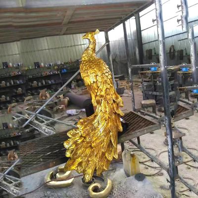 景區企業(yè)純金打造鳳凰雕塑