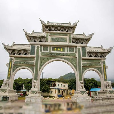 戶(hù)外鄉村大型中式牌坊雕塑