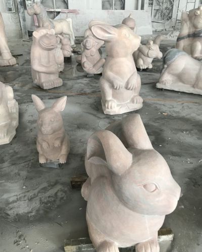 公園景區石雕生肖動(dòng)物雕塑