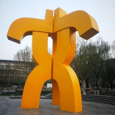 廣場(chǎng)不銹鋼奉獻標志雕塑有什么寓意？