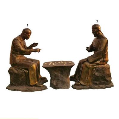 民俗小品銅雕城市街道創(chuàng  )意人物景觀(guān)雕塑