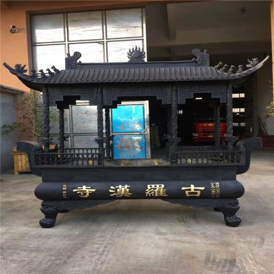 八龍柱道觀(guān)寺院燒紙祈福香爐雕塑