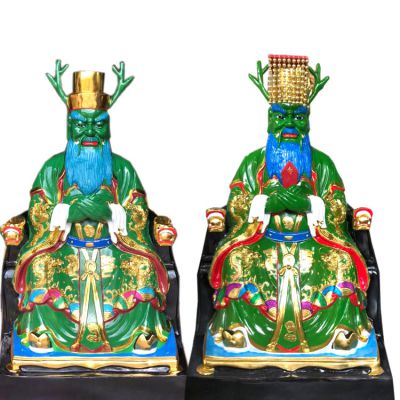 玻璃鋼彩繪創(chuàng  )意寺廟龍王雕塑