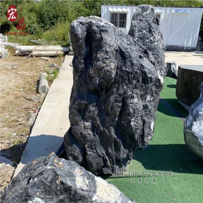 九龍玉景觀(guān)石屏風(fēng)門(mén)牌石路標園林假山天石頭然公園庭院別墅影壁石_2424