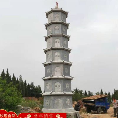 大理石石雕戶(hù)外園林景觀(guān)佛塔雕塑