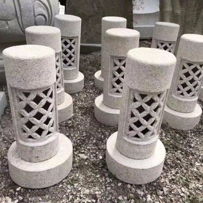 石燈，花崗巖園林石雕燈具