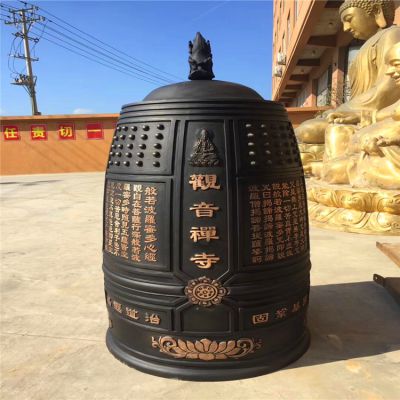 觀(guān)音禪寺篆刻經(jīng)文青銅鐘