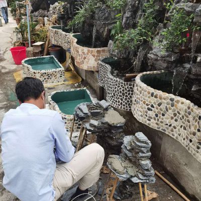 真石假山流水庭院人造假山室內外景觀(guān)設計造景雕塑