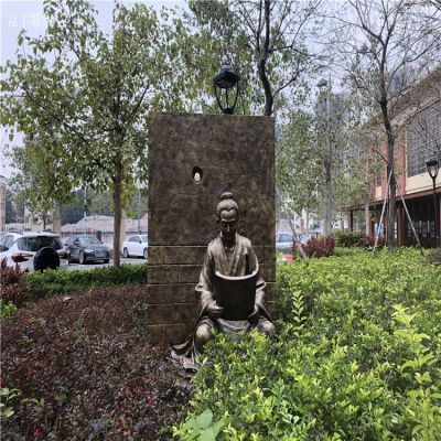 鑿壁借光勵志人物情景雕塑，銅雕