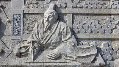 寺院創(chuàng  )意大理石浮雕書(shū)本上寫(xiě)字書(shū)雕塑