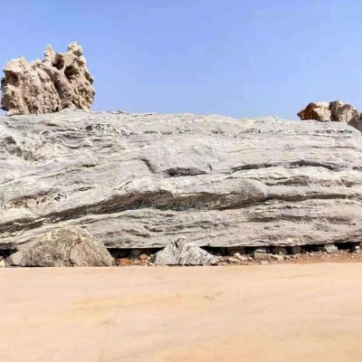 小區戶(hù)外黃蠟石假山石造景擺件