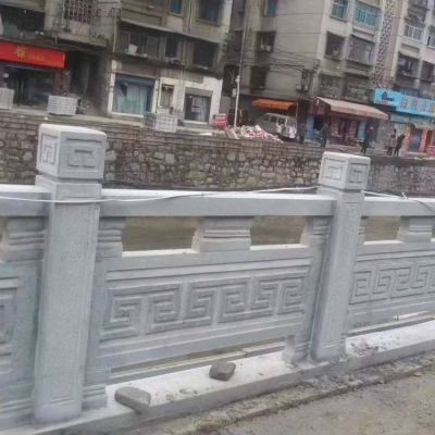 戶(hù)外河道大理石石雕景觀(guān)圍欄雕塑