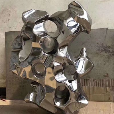 園林戶(hù)外水景不銹鋼創(chuàng  )意珊瑚石雕塑