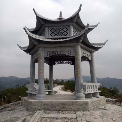 大理石石雕園林戶(hù)外景觀(guān)涼亭雕塑