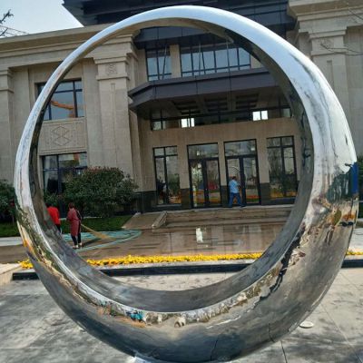 不銹鋼雕塑定制 大型園林景觀(guān)造型裝飾設計 