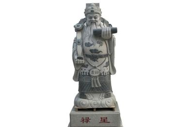 福祿壽雕塑-戶(hù)外景觀(guān)大理石石雕福祿壽雕塑