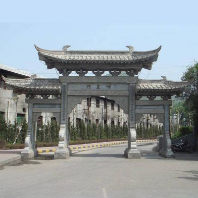 景區景點(diǎn)大型戶(hù)外景觀(guān)擺件石雕牌坊