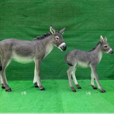 景區動(dòng)物園裝飾玻璃鋼仿真毛驢雕塑動(dòng)物小品