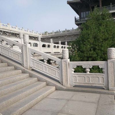 景區戶(hù)外大理石石雕樓梯護欄扶手雕塑