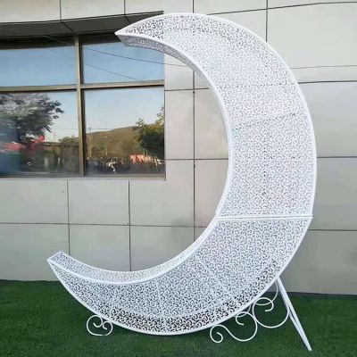 不銹鋼鏤空創(chuàng  )意月亮擺件
