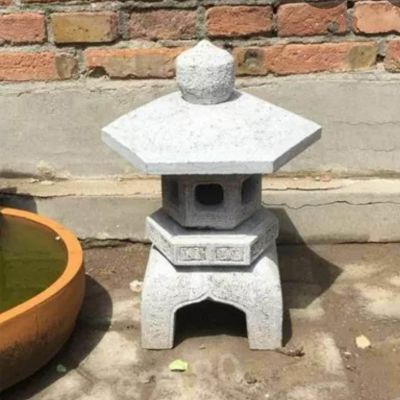 庭院戶(hù)外草坪擺放仿古大理石日式落地燈