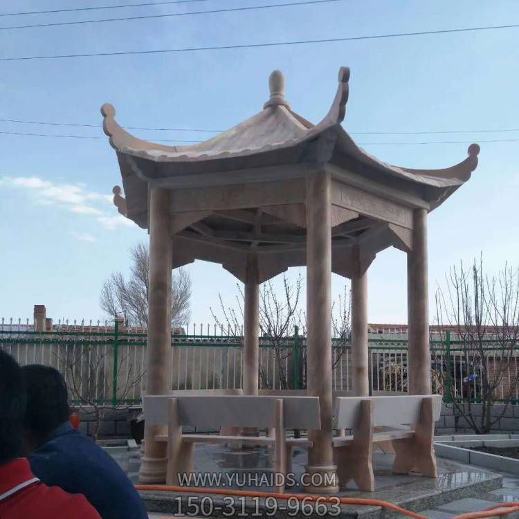 古代園林石亭子雕刻樣式 仿古建筑石雕涼亭石長(cháng)廊制作雕塑