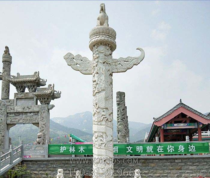 廣場(chǎng)景觀(guān)大理石華表龍紋石雕 廣場(chǎng)景觀(guān)大理石華表龍紋石雕