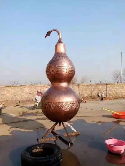 鍛銅浮雕葫蘆景觀(guān)雕塑