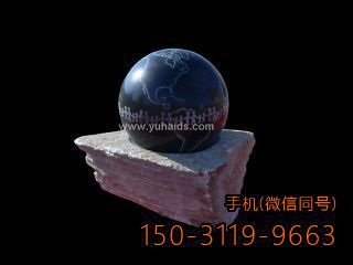 單層紅色、黑色大理石風(fēng)水球