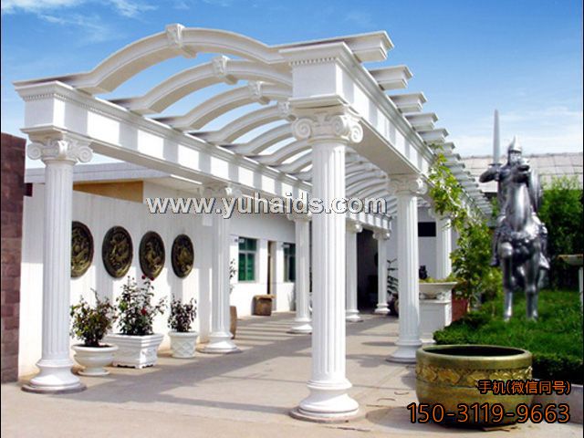 歐式簡(jiǎn)約風(fēng)格石雕長(cháng)廊雕塑