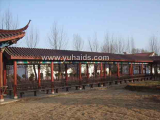 山西南山廣場(chǎng)木質(zhì)仿古長(cháng)廊