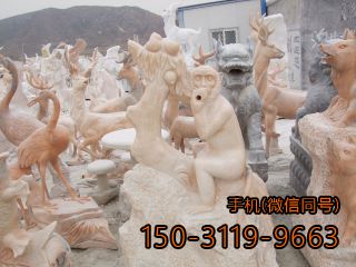 猴子、羊、鹿、仙鶴多種草坪動(dòng)物雕塑