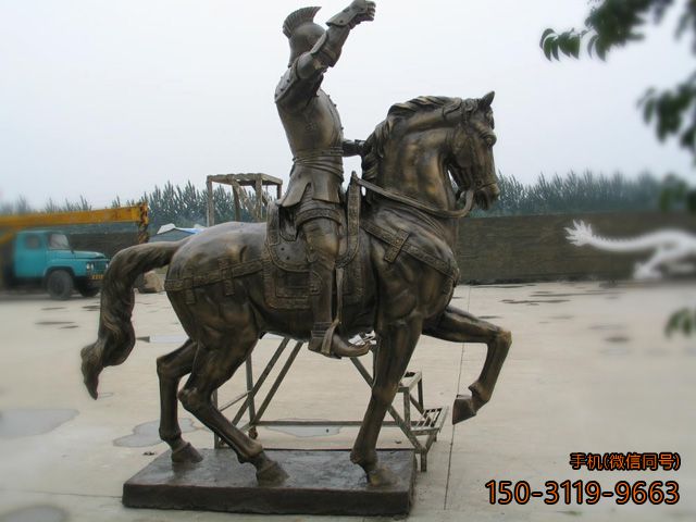 將軍和戰馬-銅雕景觀(guān)雕塑